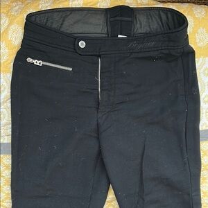 Bogner Black Ski Pants with Zipper Detail